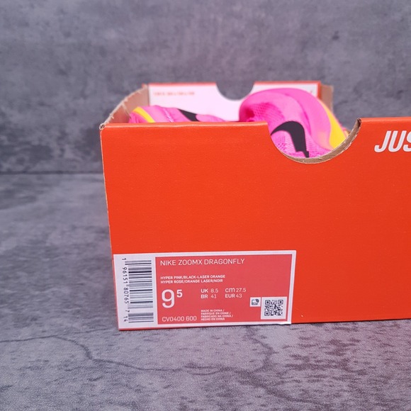 NIKE ZoomX Dragonfly Track Spikes‎ Mens 9.5 Womens 11 Hyper Pink Orange - Picture 8 of 8